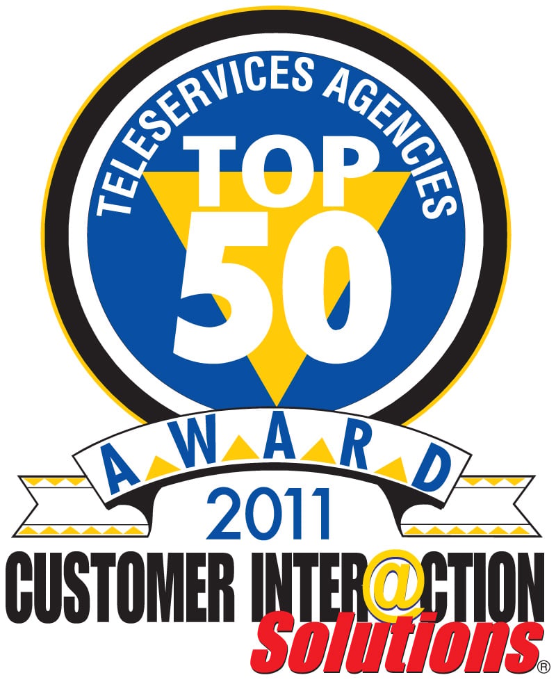 Top 50 Teleservices Agencies Award Logo